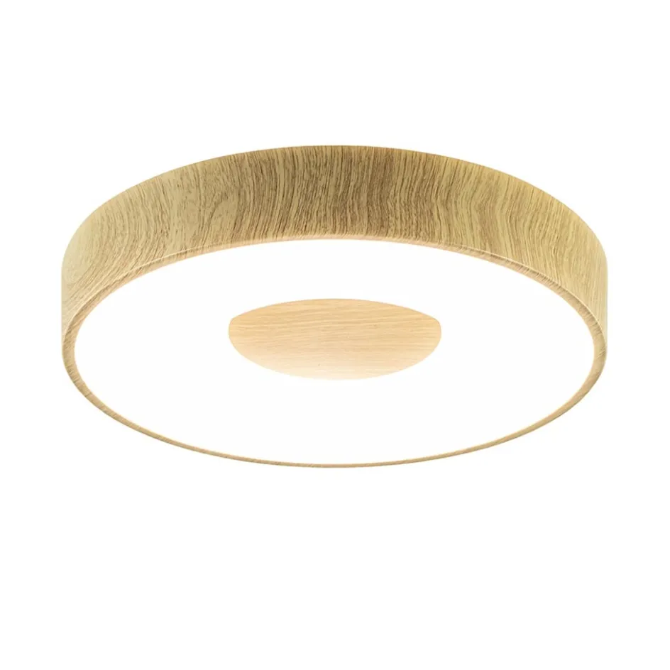 Plafondlamp Coin 38 hout + remote CCT>Straluma Best