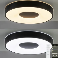 Plafondlamp Coin rond 50cm zwart CCT></noscript>Straluma Online