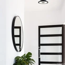 **Plafondlamp disc 26cm zwart 3-step dim></noscript>Straluma Outlet