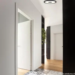 **Plafondlamp disc 32cm zwart 3-step dim></noscript>Straluma Online