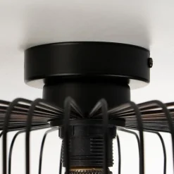 Plafondlamp draad cilinder zwart 28cm><noscript><img width=