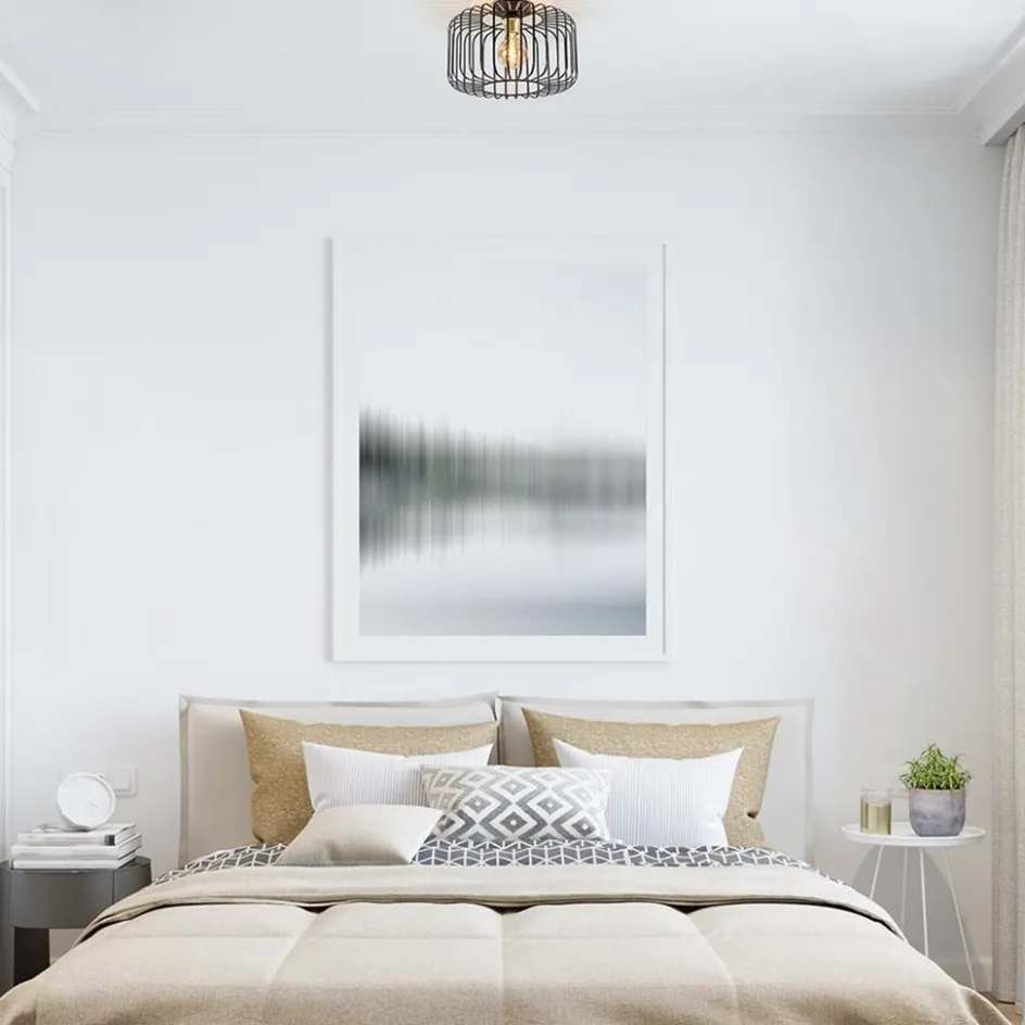 Plafondlamp draad cilinder zwart/brons>Straluma New