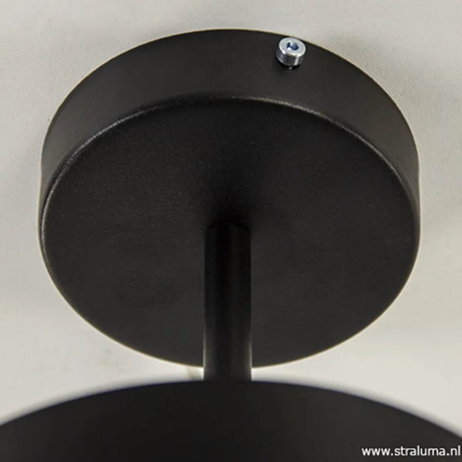 Plafondlamp Frez zwart metaal>Straluma Hot
