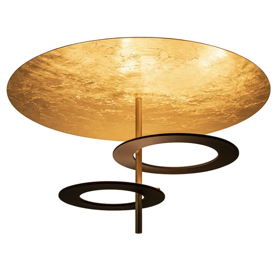 Plafondlamp Hula Hoop gold leaf/black>Straluma Hot