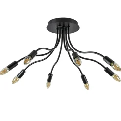 Plafondlamp Kraken klein 8-armen zwart>Straluma Outlet