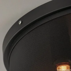 Plafondlamp 3L cilinder gaas zwart 44cm><noscript><img width=