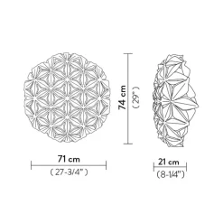 Plafondlamp La Vie amber 75cm><noscript><img width=