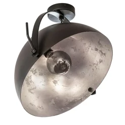 Plafondlamp Larino gunmetal/silverleaf 40 cm>Straluma Hot