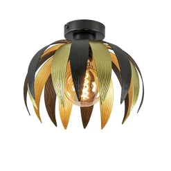 Plafondlamp leaves zwart/goud>Straluma Sale