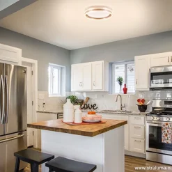 Plafondlamp Led Cirkel rvs 40cm></noscript>Straluma Hot