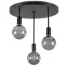 Plafondlamp 3-lichts zwart ex. e27>Straluma Sale