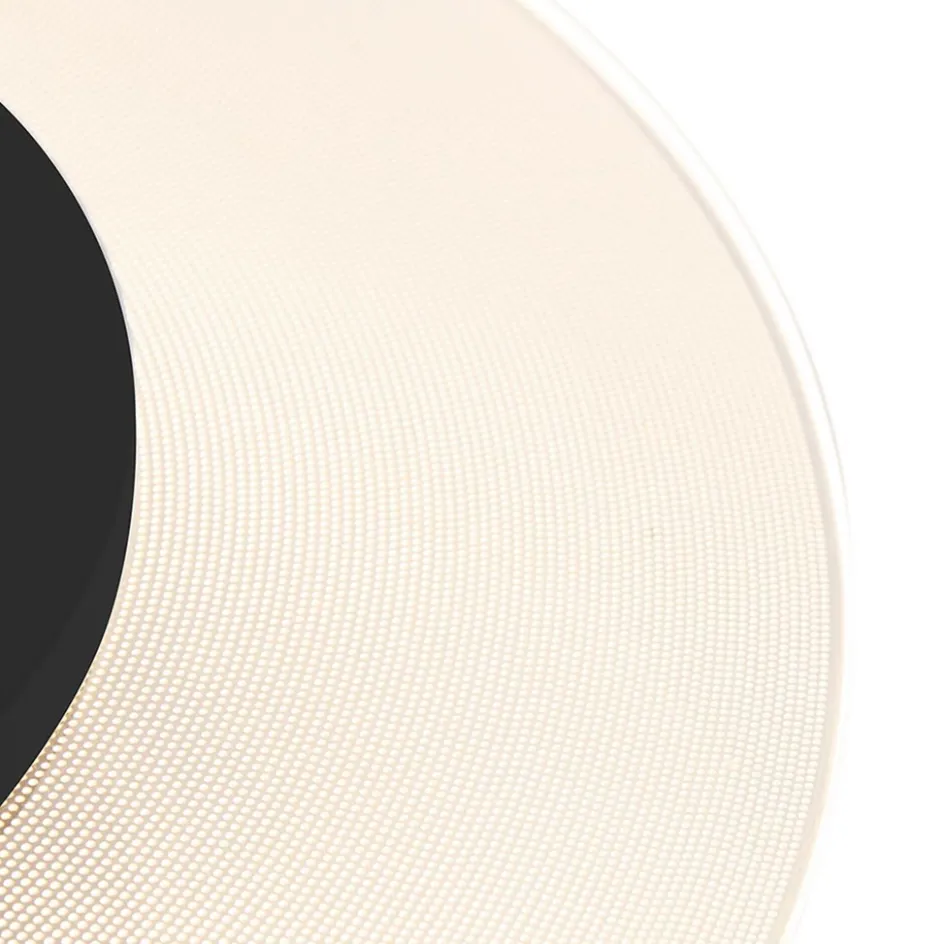 Plafondlamp Lido zwart 36cm indirect>Straluma Outlet