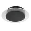 Plafondlamp Lido zwart 17cm indirect>Straluma Online