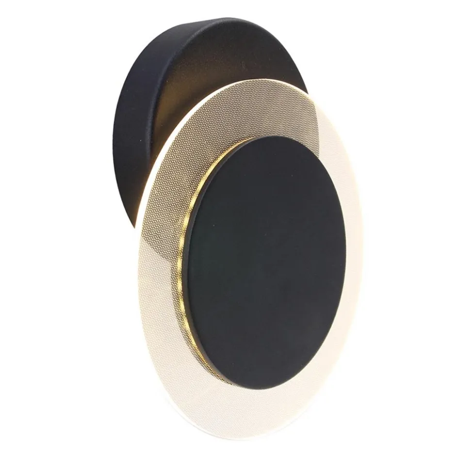 Plafondlamp Lido zwart 17cm indirect>Straluma Online