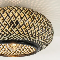 Plafondlamp Maze bamboe/zwart 40cm></noscript>Straluma Best