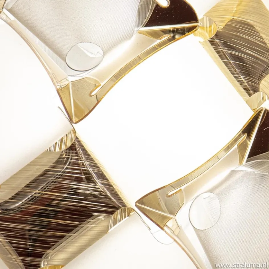 Plafondlamp Mida gold 32cm>Straluma