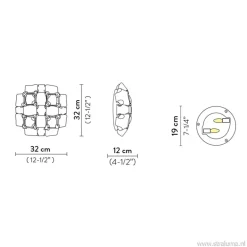 Plafondlamp Mida gold 32cm><noscript><img width=