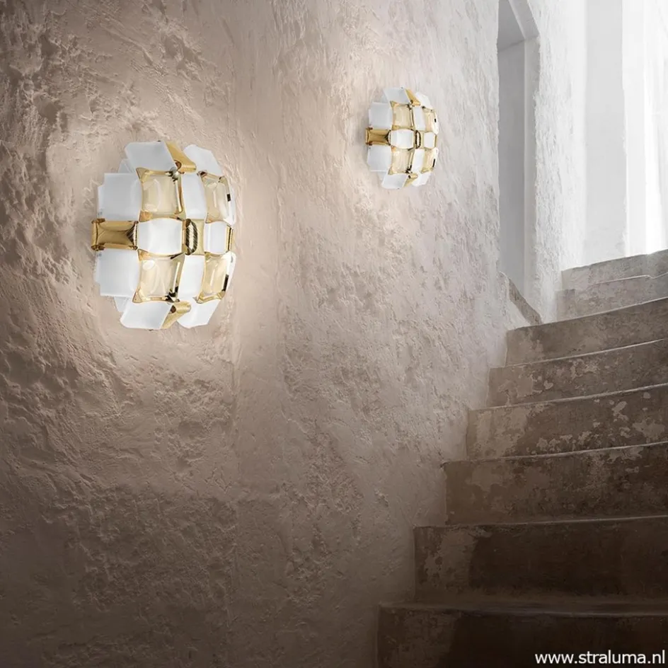 Plafondlamp Mida gold 32cm>Straluma