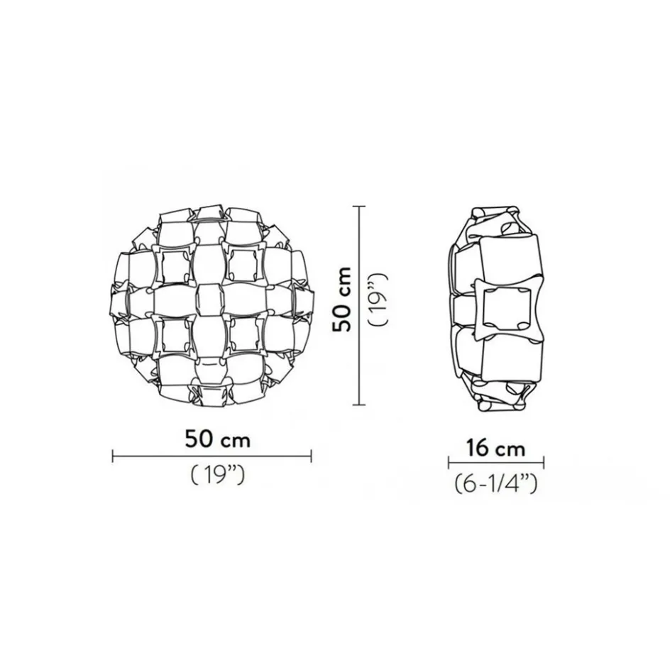 Plafondlamp Mida multicolor 53 cm>Straluma Discount
