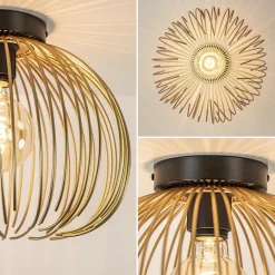 Plafondlamp Nest matgoud/zwart></noscript>Straluma Hot