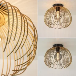 Plafondlamp Nest matgoud/zwart></noscript>Straluma Hot