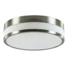 Plafondlamp nikkel/glas IP44 3-step dim.>Straluma Clearance