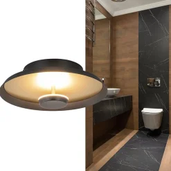 Plafondlamp Oro 25cm zwart/goud></noscript>Straluma Hot