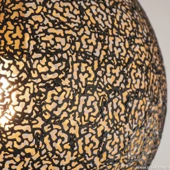 Plafondlamp Oronero bol zwart/goud 30cm><noscript><img width=