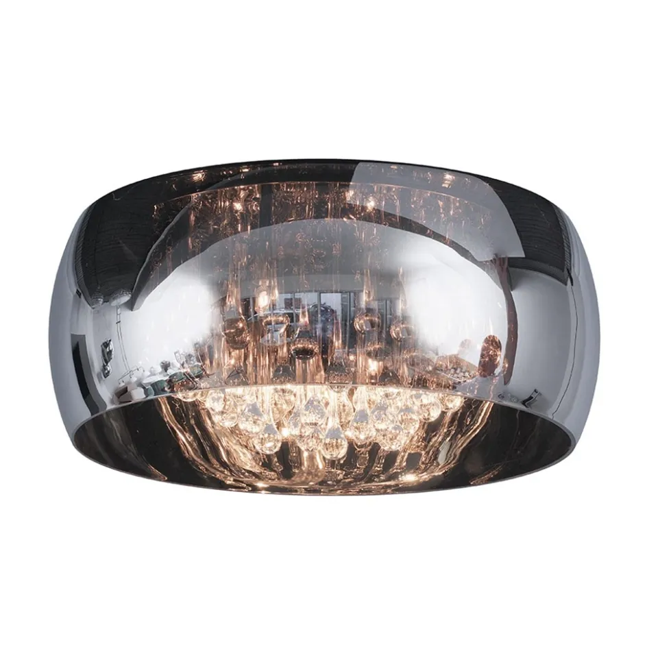 Plafondlamp Pearl Raindrops smokey glas>Straluma Outlet