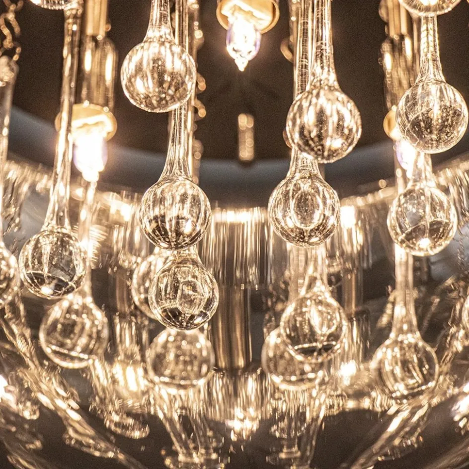 Plafondlamp Pearl Raindrops smokey glas>Straluma Outlet