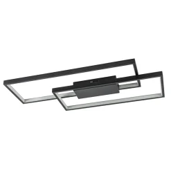 Plafondlamp Piazza 2L zwart 3-step dim>Straluma Online