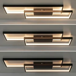 Plafondlamp Piazza 2L zwart 3-step dim><noscript><img width=