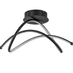 Plafondlamp Plaza zwart 3-switchdim>Straluma Clearance