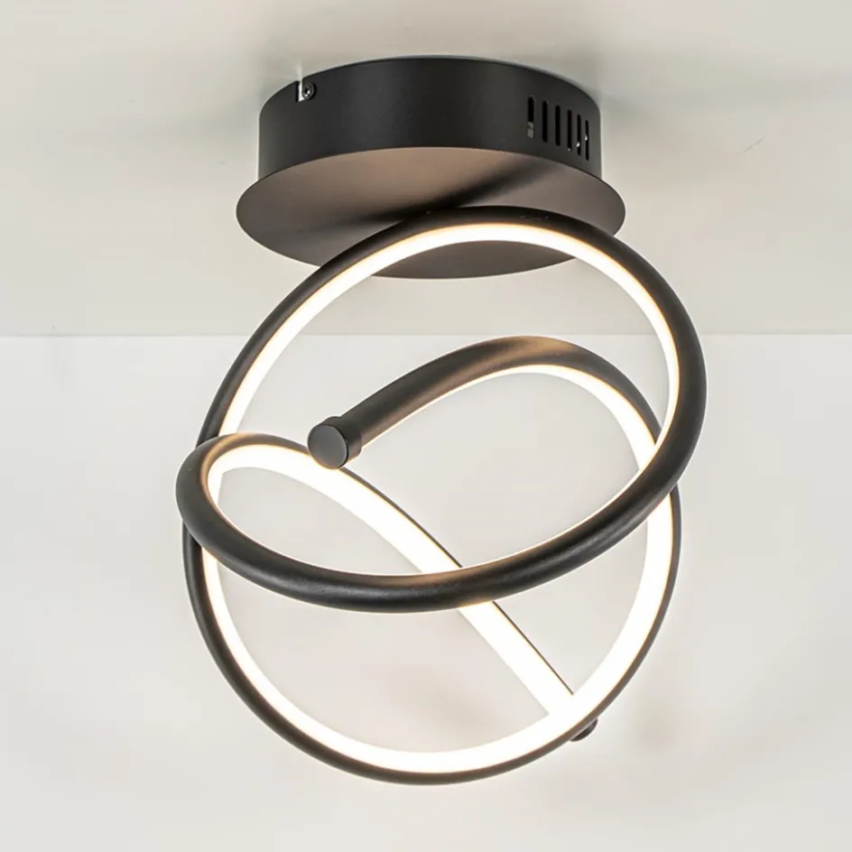 Plafondlamp Plaza zwart 3-switchdim>Straluma Clearance