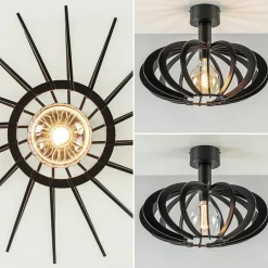 Plafondlamp Plywood zwart hout></noscript>Straluma Outlet