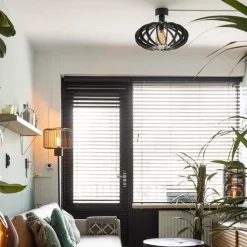 Plafondlamp Plywood zwart hout></noscript>Straluma Outlet