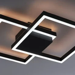 Plafondlamp Q-Marko smart vierk.zwart rgb/cct>Straluma Discount