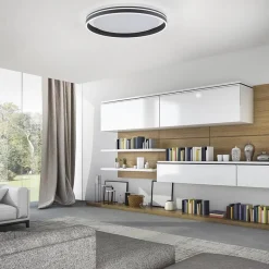 Plafondlamp Q-Vito 59 zwart smart+remote></noscript>Straluma Hot