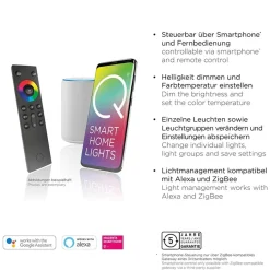 Plafondlamp Q-Vito 40cm matgoud smart + remote></noscript>Straluma Clearance