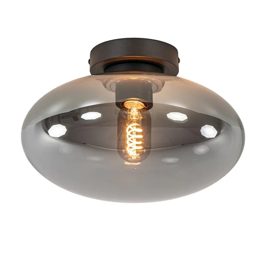 Plafondlamp Reflexion zwart+smoke glas>Straluma Best