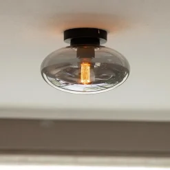 Plafondlamp Reflexion zwart+smoke glas><noscript><img width=