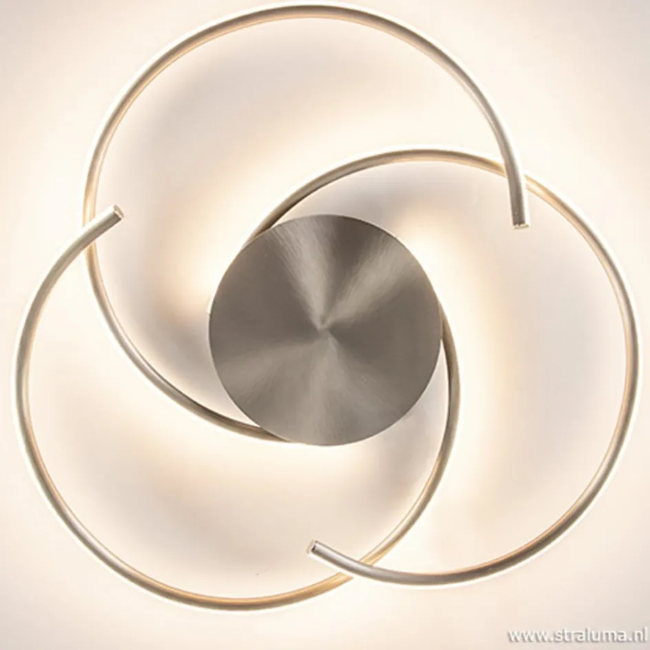 Plafondlamp Reverso nikkel 3-switchdim>Straluma Discount