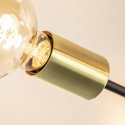 Plafondlamp Sticks 6L zwart/goud></noscript>Straluma Discount