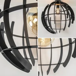 Plafondlamp Terra 60cm zwart></noscript>Straluma Clearance