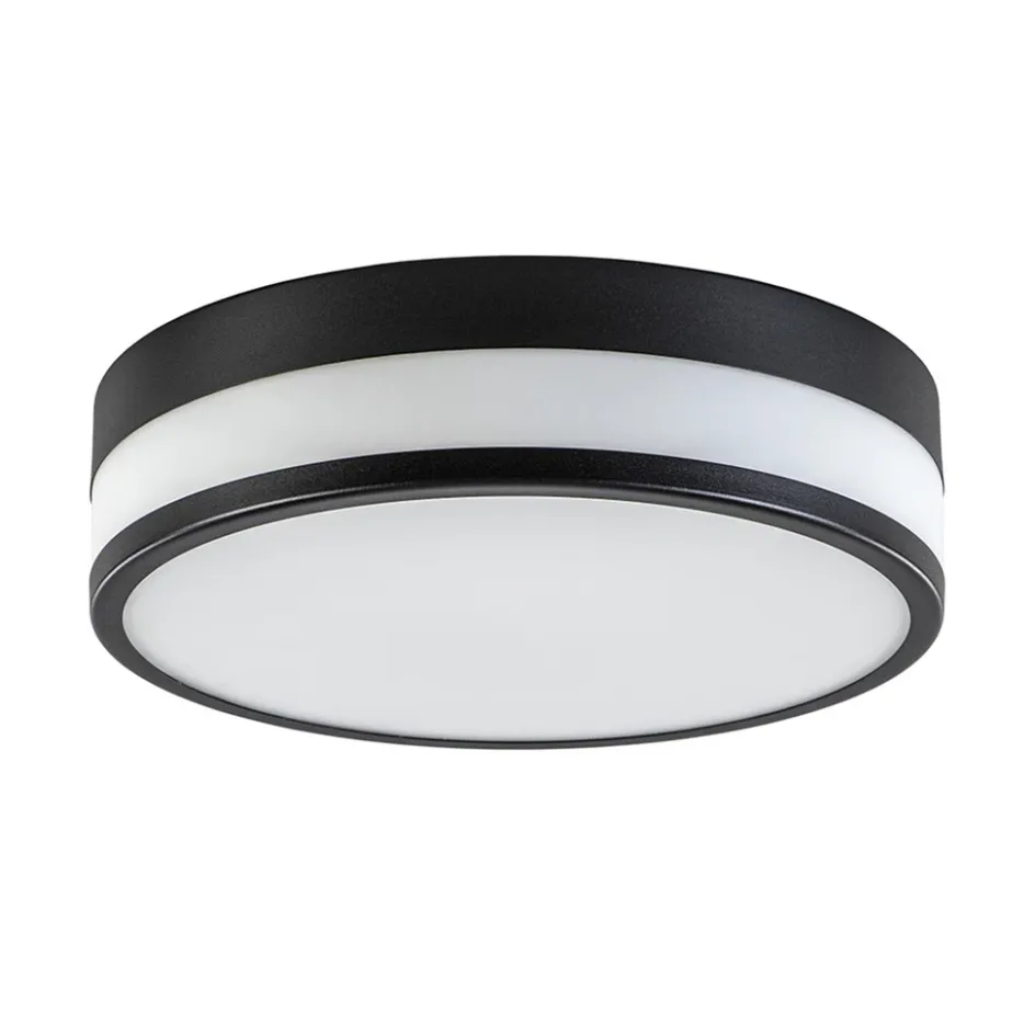 Plafondlamp zwart opaal glas 3-step dim>Straluma Hot