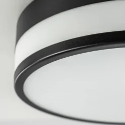 Plafondlamp zwart opaal glas 3-step dim><noscript><img width=