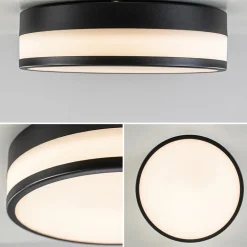 Plafondlamp zwart opaal glas 3-step dim><noscript><img width=