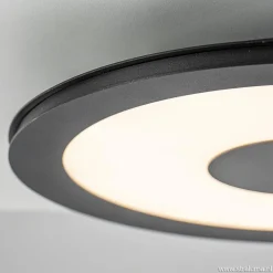 Plafondlamp zwart rond 38cm 3-st.dim.></noscript>Straluma Outlet