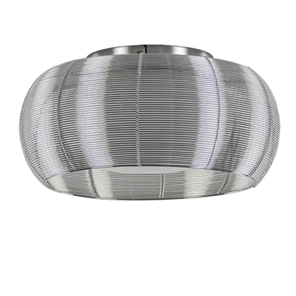 Plafondlamp-plafonnière glas en chroom>Straluma New