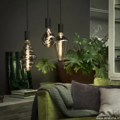 Plafondplaat 3-l rond 40cm zwart excl.lb><noscript><img width=